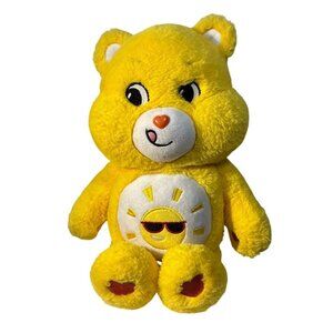 Care Bears Plush Toy Funshine Bear14" Yellow Soft Sunshine Sunglasses 2020